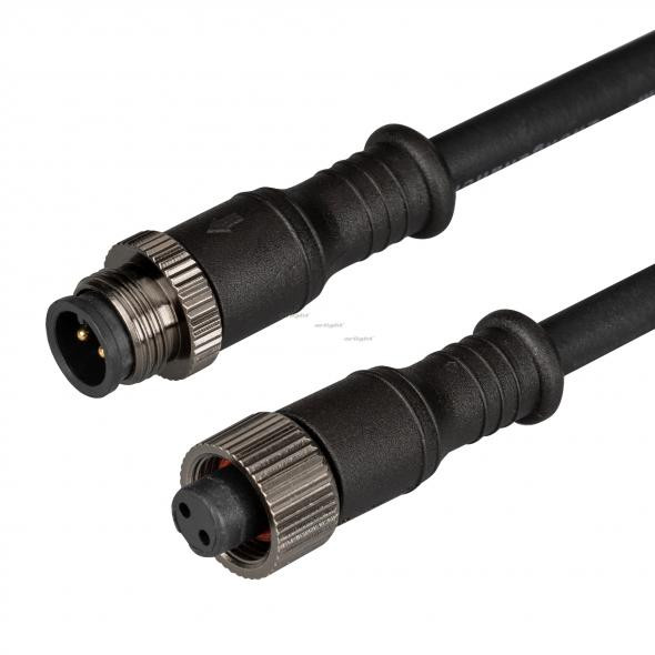 Водонепроницаемый IP67 прямой коннектор для соединения светильников ART-LINE 24V черный