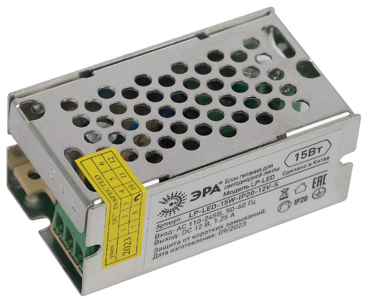 Блок питания Эра LP-LED-15W-IP20-12V-S Б0061118