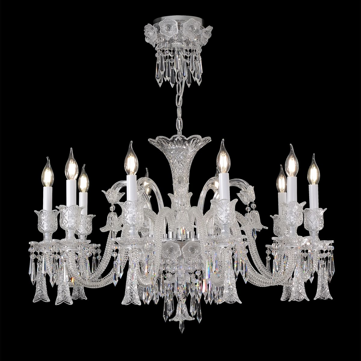 Подвесная люстра Crystal Lux VERSAILLES SP10 CHROME