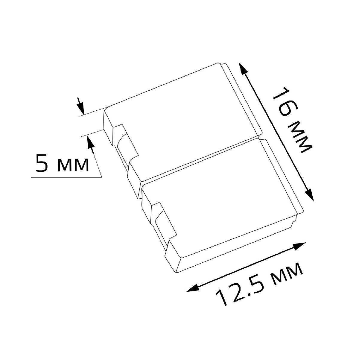 Коннектор для светодиодной ленты 5050 и 2835/120SMD Gauss (5 шт) 205204000