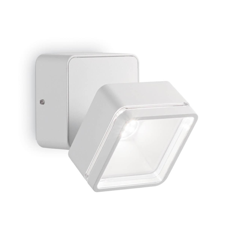 Уличный настенный светодиодный светильник Ideal Lux Omega Square AP1 Bianco 172507