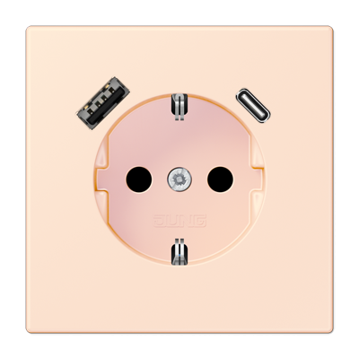 Розетка 2K+З USB Typ AC Jung LC1520-15CA226