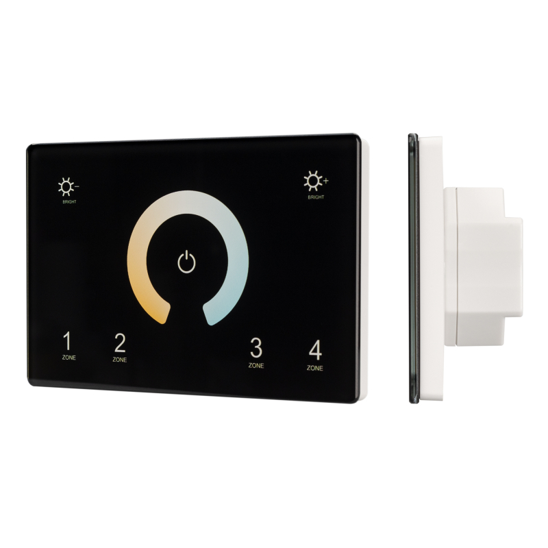 Панель Arlight Sens Smart-P81-Mix Black (230V, 4 зоны, 2.4G) 028401