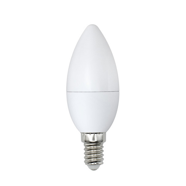 Лампа светодиодная (UL-00001069) Volpe E14 6W 6000K матовая LED-C37-6W/DW/E14/FR/O