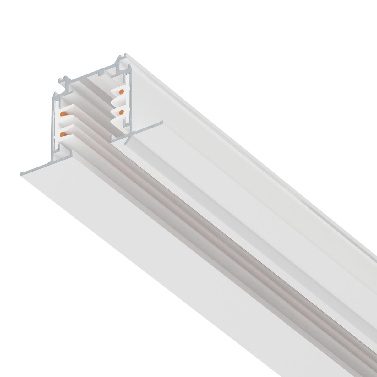 Шинопровод четырехконтактный трехфазный встраиваемый со стыковочными пазами (круглые медные жилы) 3м Lightstar Quattro 503035-R
