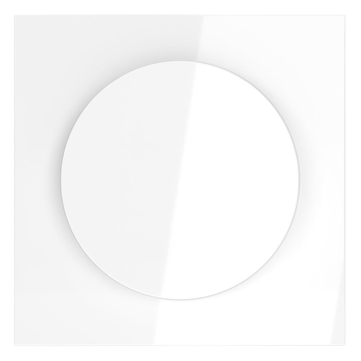 Накладка для светорегулятора поворотно-нажимного Voltum S70 (белый глянцевый) VLS002001
