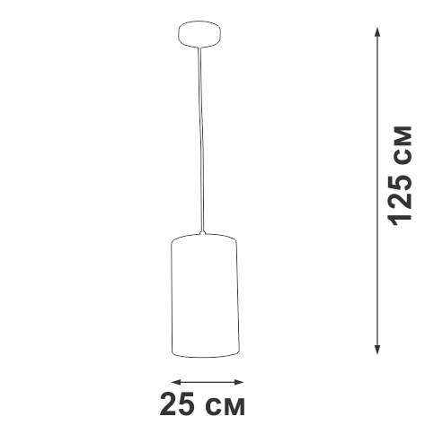 Подвесной светильник Vitaluce V2895-0/1S
