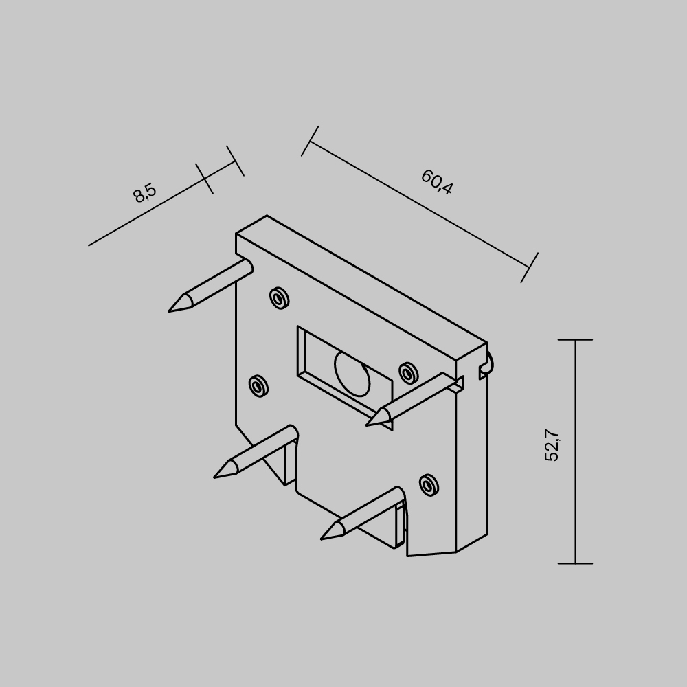 Торцевая заглушка Maytoni Exility TRA034D-EC-422W