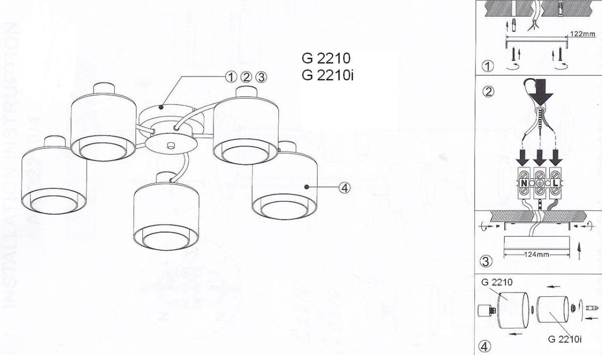 Потолочная люстра Lumion Isko 2210/5C