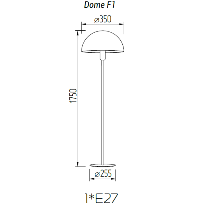 Торшер TopDecor Dome F1 12 R