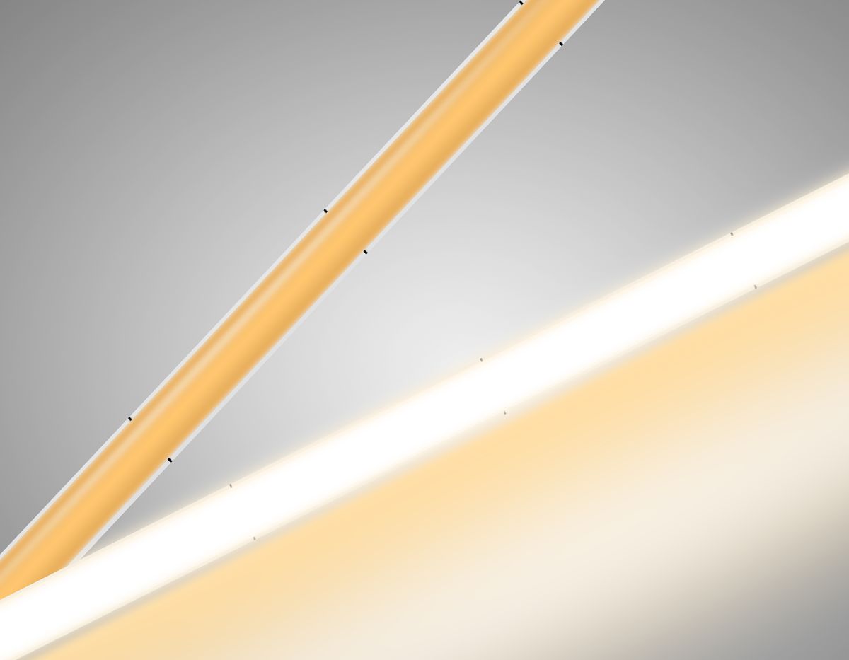 Светодиодная лента Ambrella Light Illumination COB 384Led/ 7W m/ 24V IP20 3000K/ 5m*3mm*2mm (2 конт.) GS4601