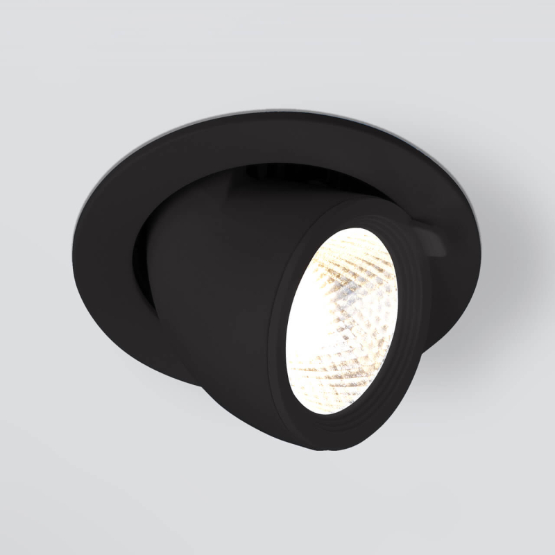 Встраиваемый светодиодный светильник Elektrostandard 9918 LED 9W 4200K черный 4690389162428