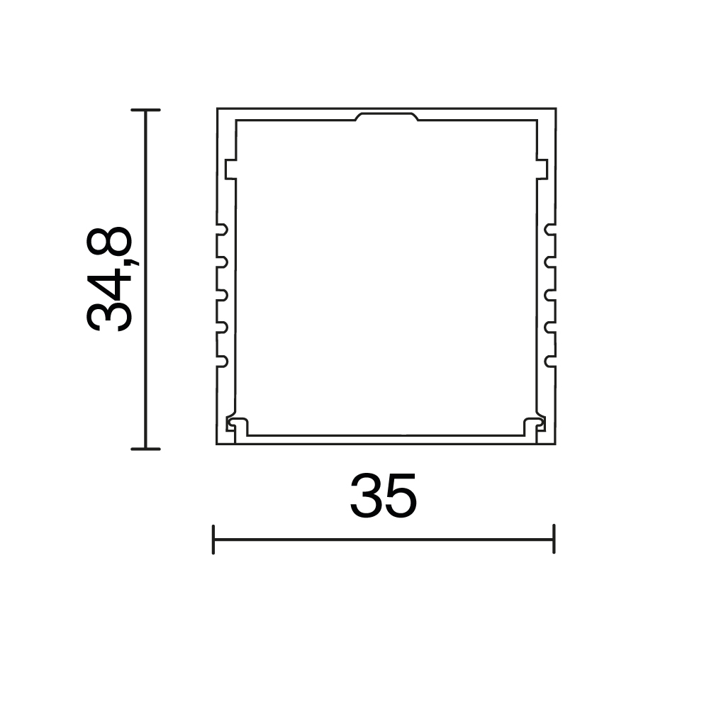 Алюминиевый профиль накладной Maytoni Led Strip ALM-3535AT-S-2M 631008
