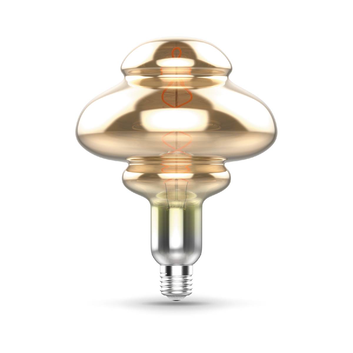 Лампа светодиодная филаментная диммируемая Gauss E27 8W 2400K серая 162802008 УЦ