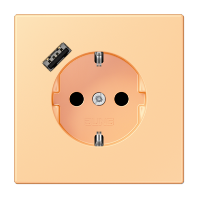 Розетка 2K+З USB Typ A Jung LC1520-18A258