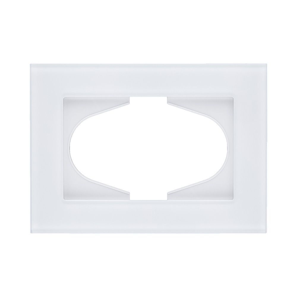 Рамка для двойной розетки, стекло белый Kollinger Reflex MG RM120WH
