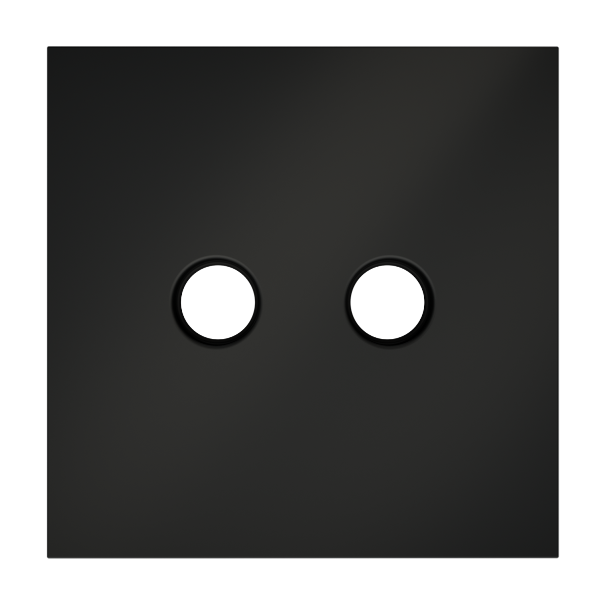 Накладка для розетки телевизионной оконечной TV+SAT Voltum S70 (черный матовый) VLS001608