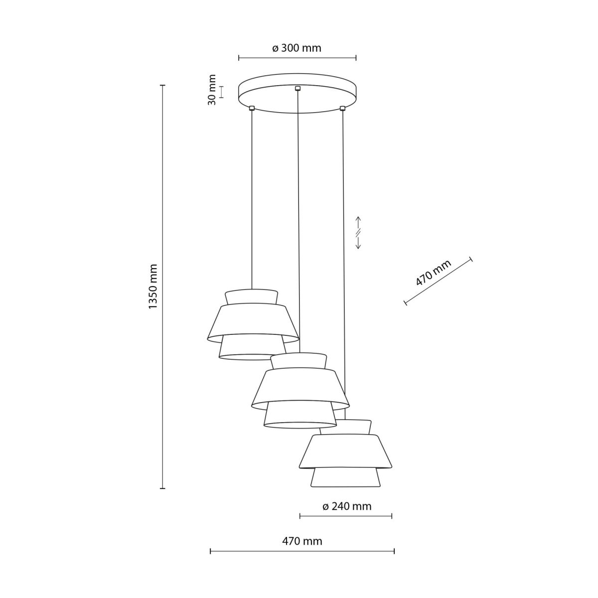 Подвесной светильник TK Lighting 11808 Kalum a073041