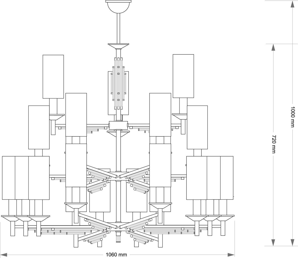 Подвесная люстра Kutek Felino FEL-ZW-21 (P/A)