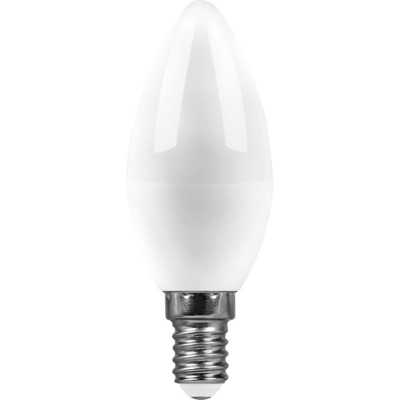 Лампа светодиодная Feron E14 13W 6400K свеча матовая SBC3713 55172
