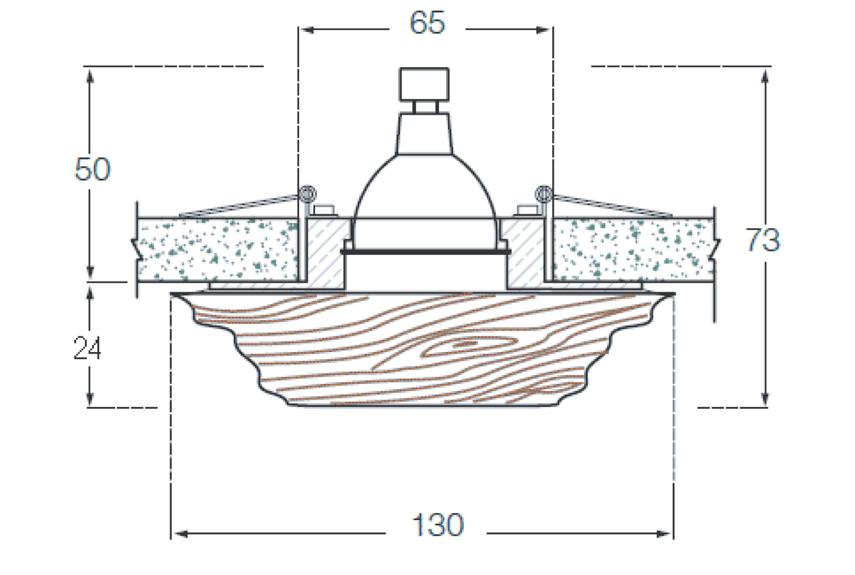 Накладка Donolux Downlight DL-004B-4