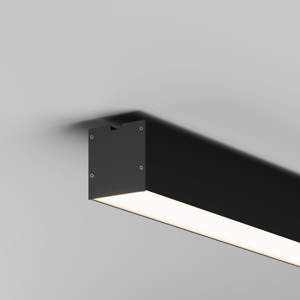 Линейный накладной светильник Maytoni Technical 4000K 50x50 (Черный, 1 м) LL311028