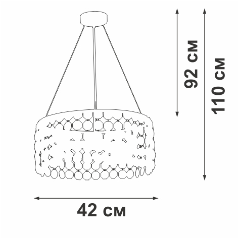 Подвесная люстра Vitaluce V5329-8/3S