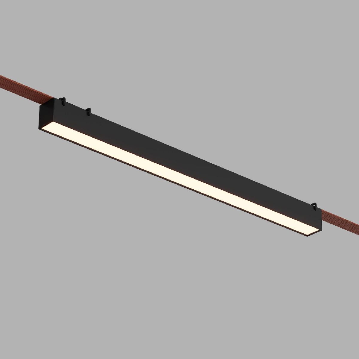 Трековый однофазный светильник Denkirs Belty Linear DK5577-BK
