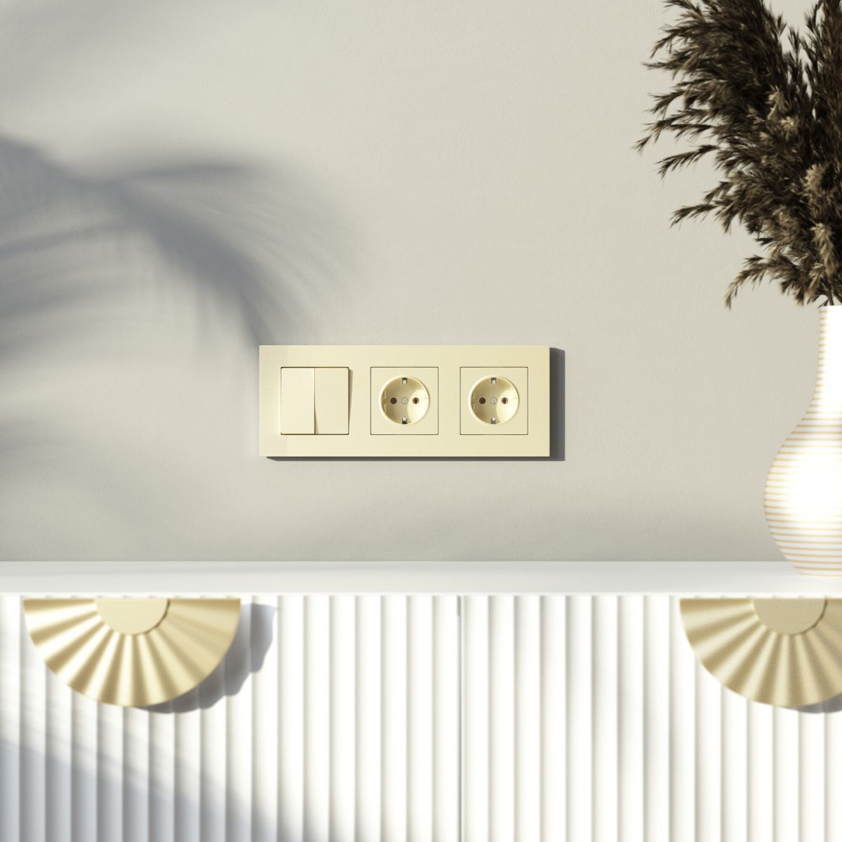 Рамка на 3 поста Werkel Slab (шампань софт) W0032911 4690389218422 a071624