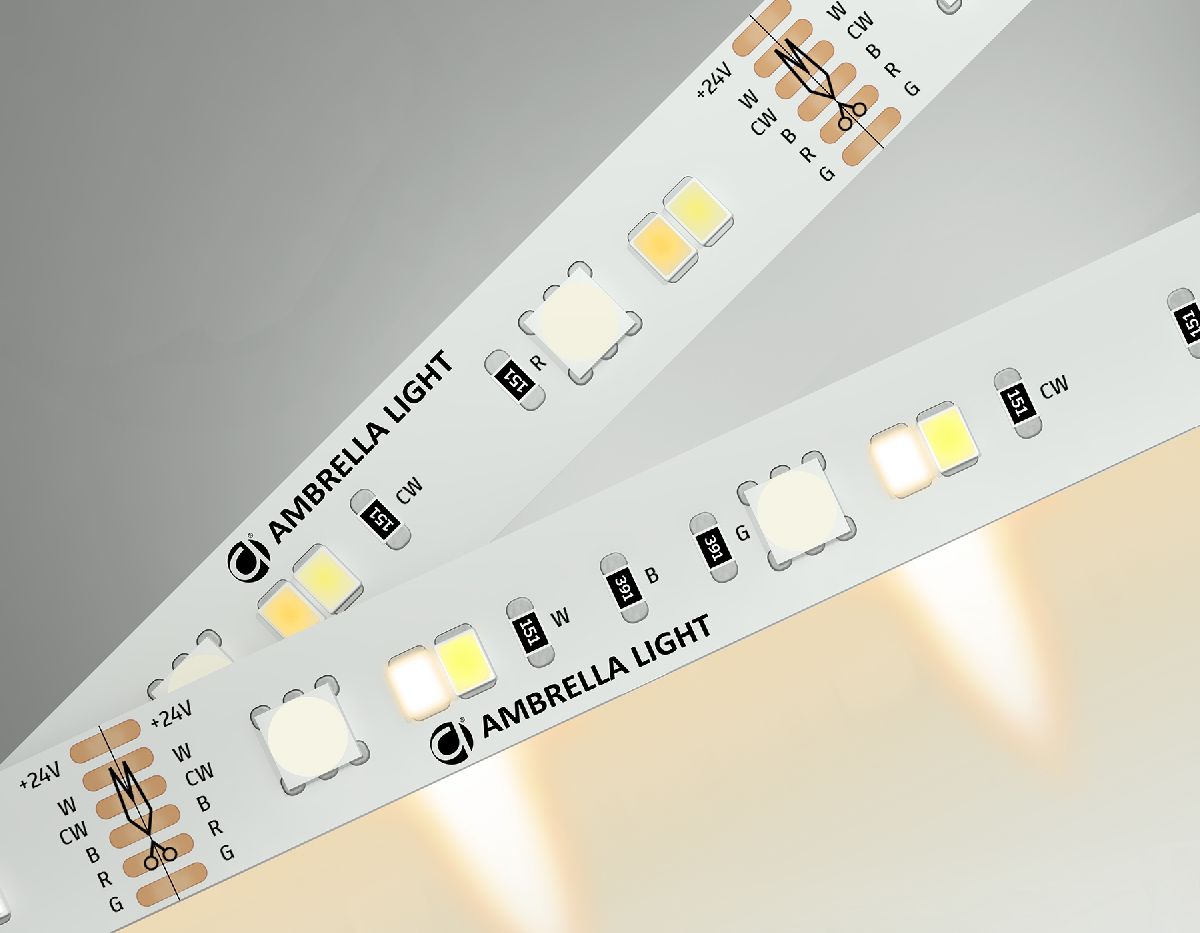 Светодиодная лента Ambrella Light LED Strip 24В 5050+2835 13Вт/м RGB+3000-6500K 5м IP20 GS4501