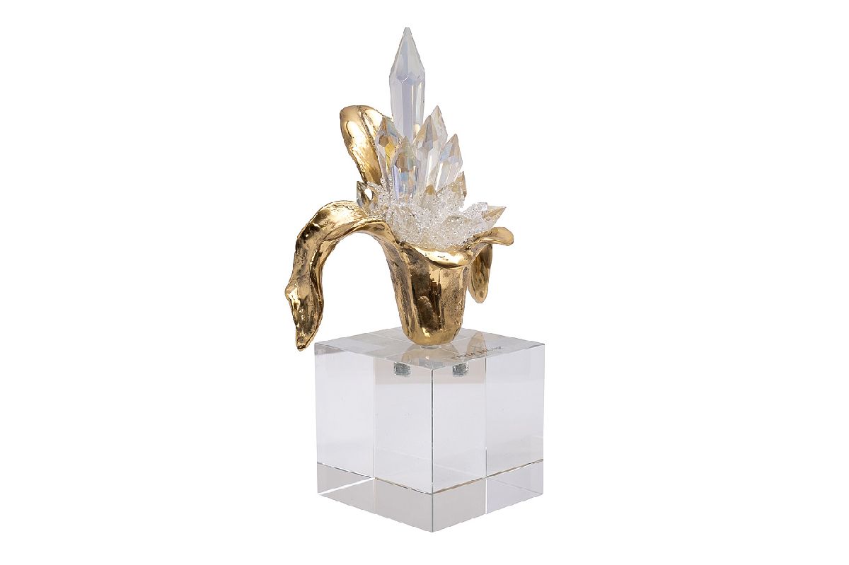 Статуэтка Цветок на кристалле Garda Decor 55RD6489L