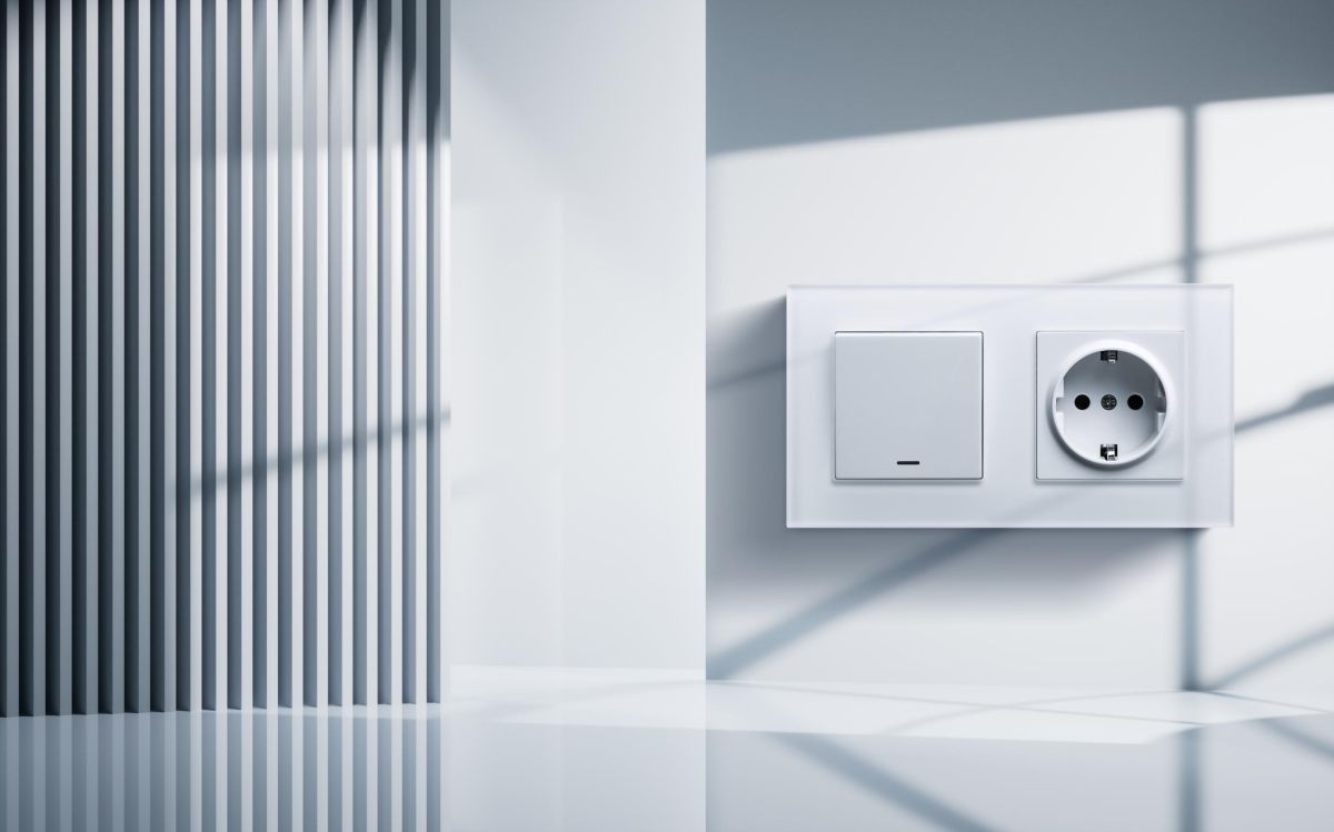 Выключатель 1-клавишный перекрестный 10А/250В с LED подсветкой, белый Kollinger REA-S-015WH для Aspekt, Eleganz, Reflex