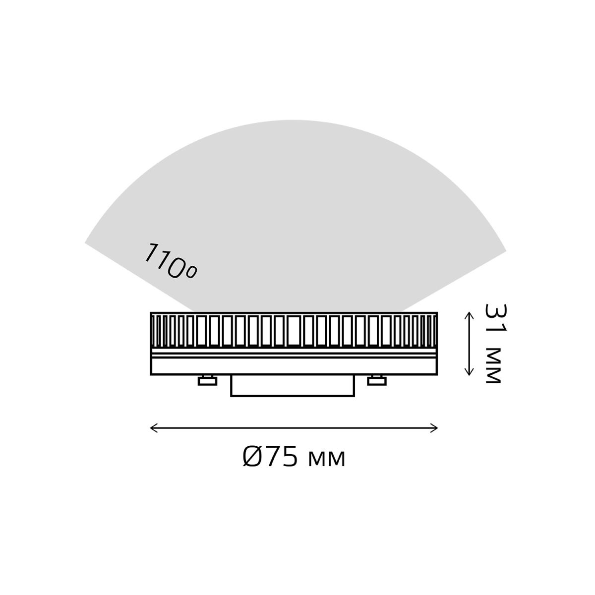 Светодиодная диммируемая лампа Gauss Smart Light Е27 27W 2700К 1400112
