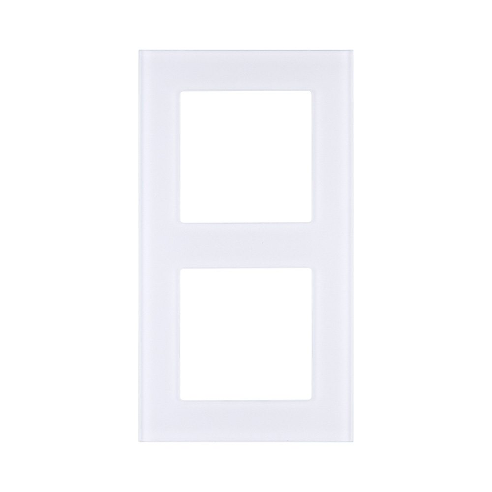 Рамка 2-постовая, стекло белый Kollinger Asthetik AS2WH