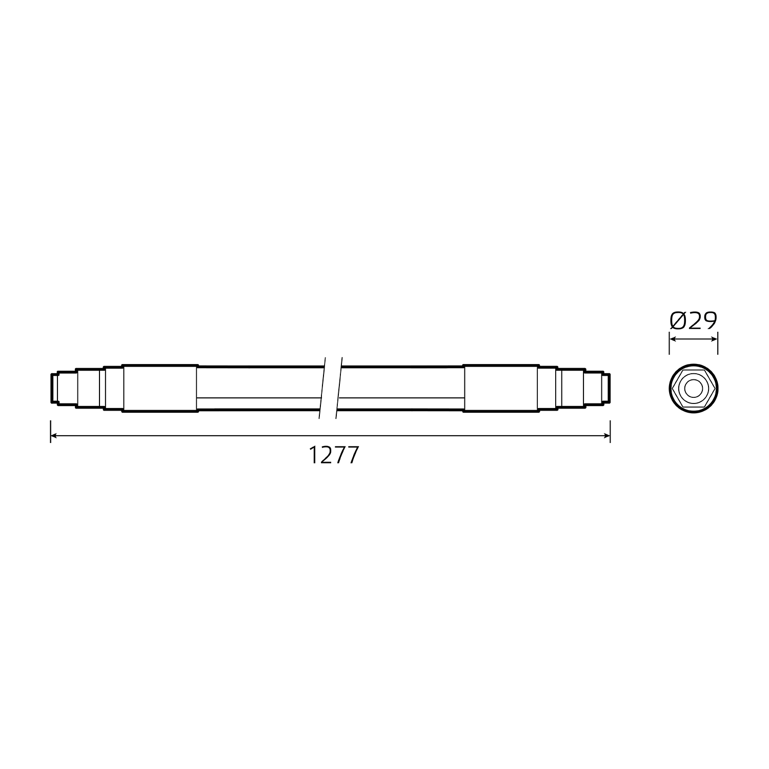 Линейный потолочный светильник Gauss Compact 843424324