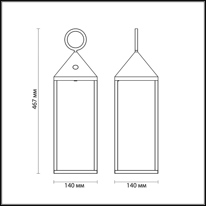 Уличный светодиодный светильник Odeon Light York 4605/2TL