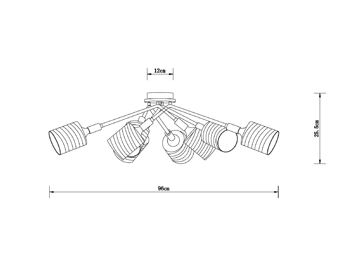 Потолочная люстра Arte Lamp Maria A4536PL-8AB