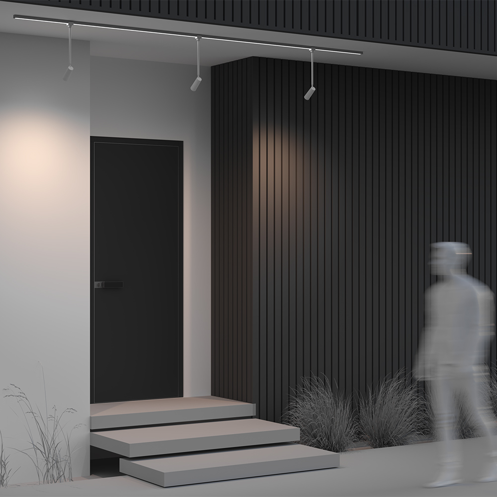 Уличный трековый светильник Maytoni Focus Led Elasity IP O-TR01-2-P-8WW3K