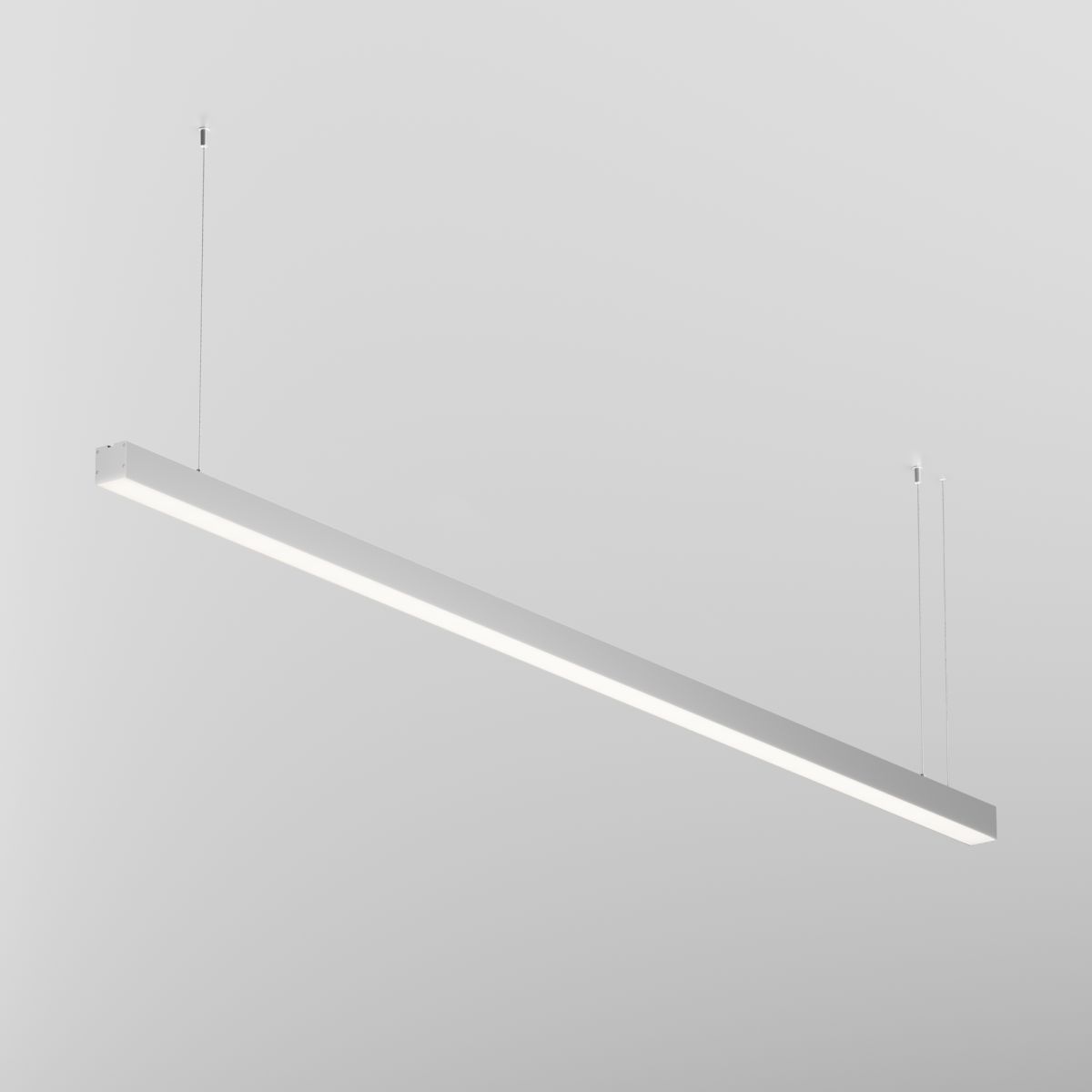 Линейный подвесной светильник Maytoni Technical 4000K 50x50 (Серебро, 2 м) LL312024