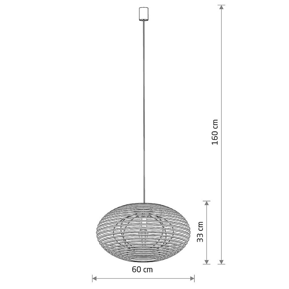 Подвесной светильник Nowodvorski Rattan M Wood 11154