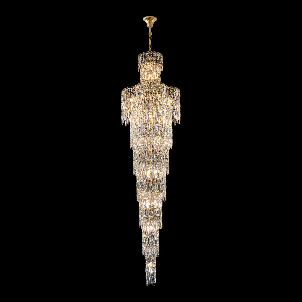 Каскадная люстра Crystal Lux ABRIL SP28 GOLD