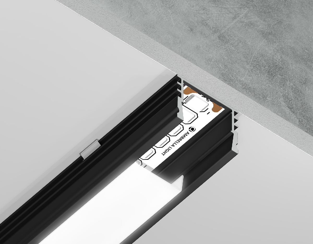 Алюминиевый накладной профиль Ambrella Light Alum Profile GP1750BK УЦ