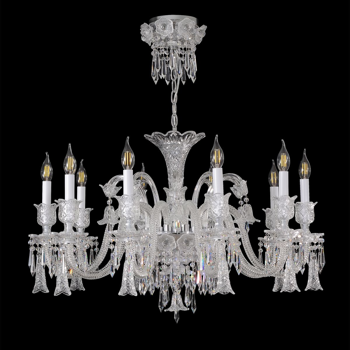 Подвесная люстра Crystal Lux VERSAILLES SP10 CHROME