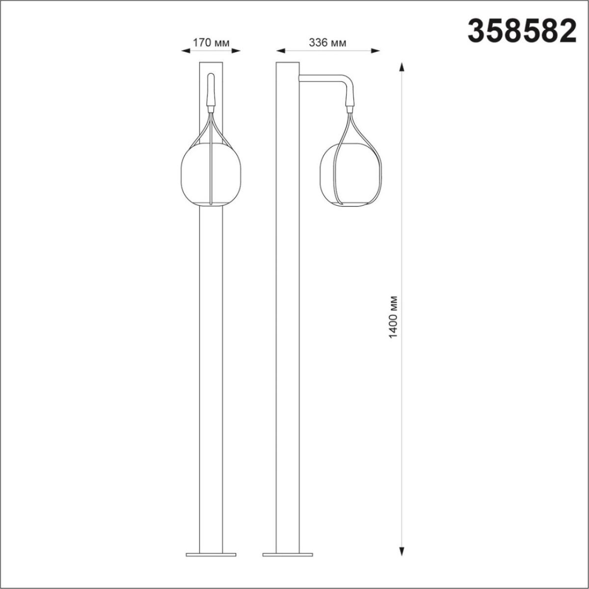 Ландшафтный светильник Novotech Roca 358582