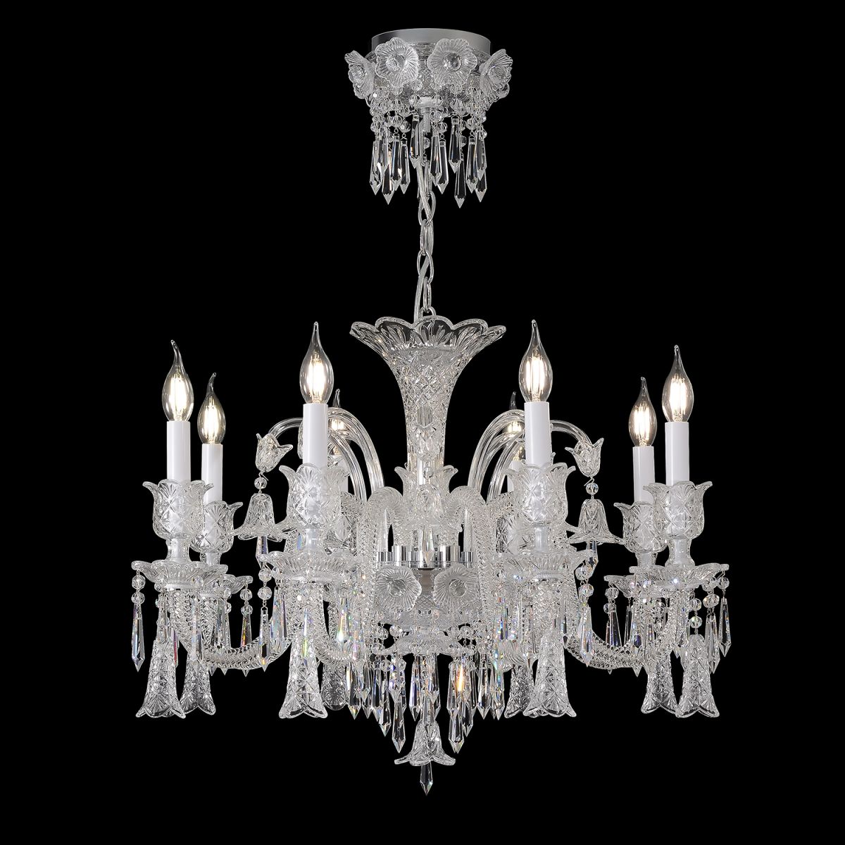 Подвесная люстра Crystal Lux VERSAILLES SP8 CHROME