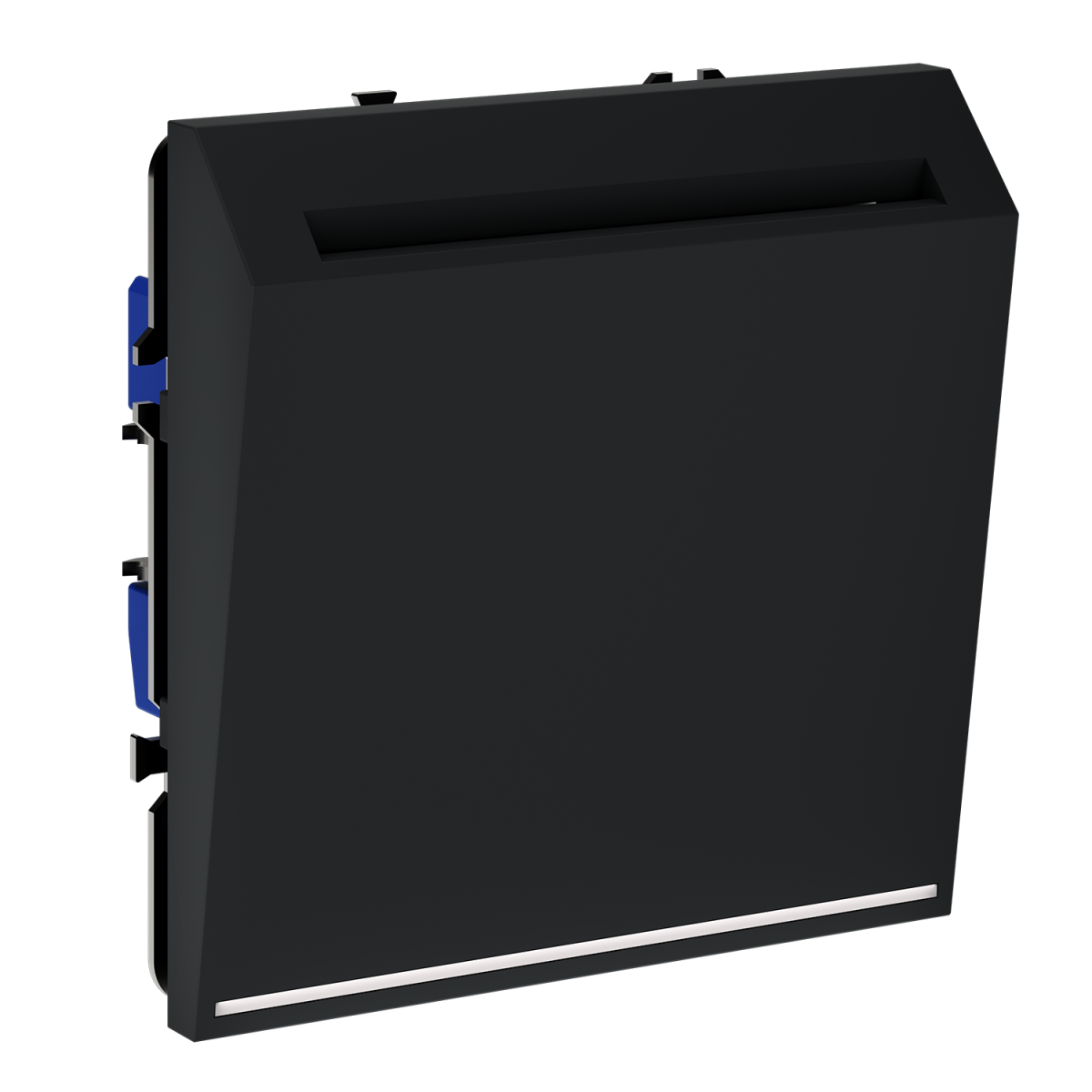 Выключатель встраиваемый Voltum S70 карточный 16А, (черный матовый) VLS010708