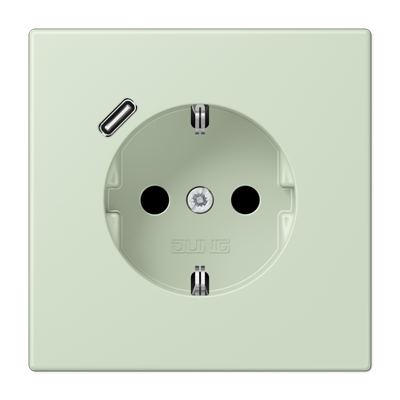 Розетка 2K+З USB Typ C Jung LC1520-18C218