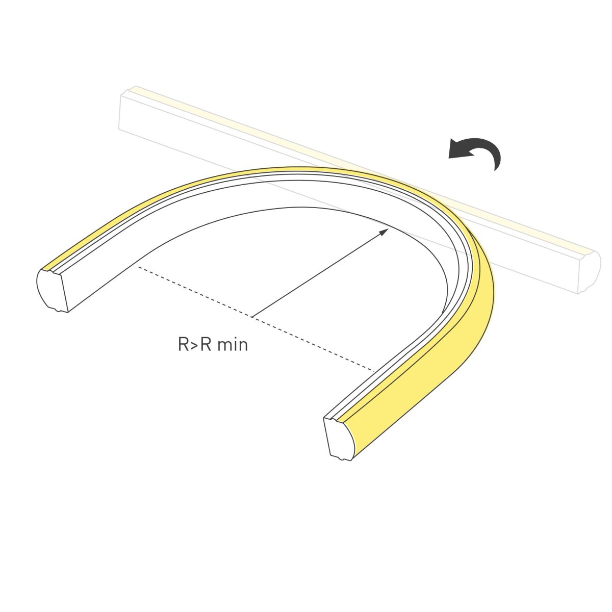 Светодиодная лента герметичная Arlight MOONLIGHT-TOP-X320-11x7mm 24V Day4000 (10 W/m, IP65, CSP, 0,5m, wire x1) (Образец) 055531
