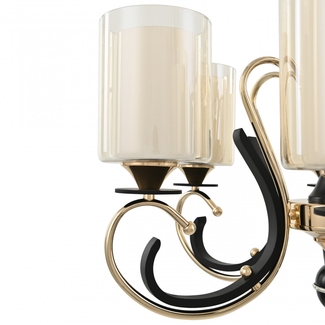 Подвесная люстра Arte Milano Florentia 302237/8 Bk/Gd
