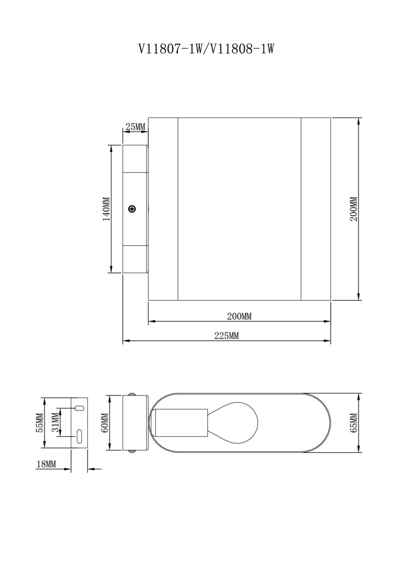 Настенный светильник Moderli Metalicana V11808-1W